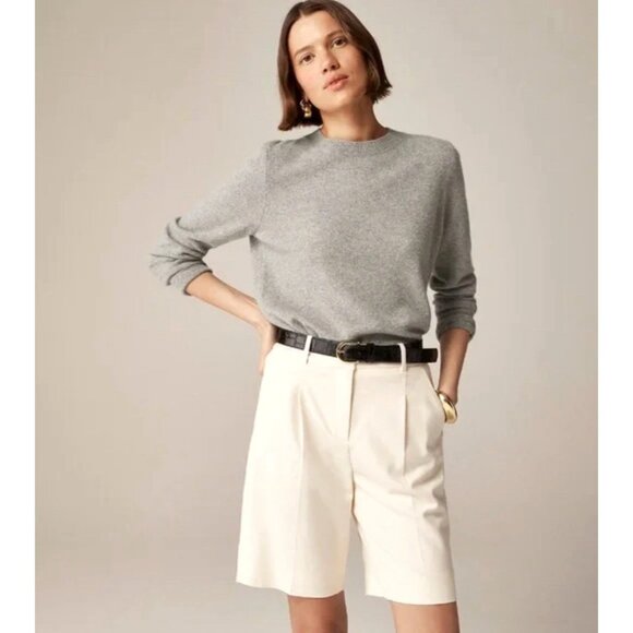 J. Crew Sweaters - J. Crew Classic Fit 100% Cashmere Sweater Heather Ash Gray SZ M